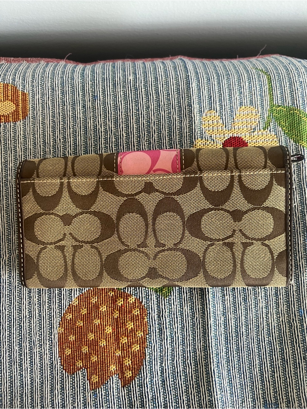 Coach Soho Signature Limited Edition Horse Bit Jacquard Long Wallet- Rare - Picture 4 of 8